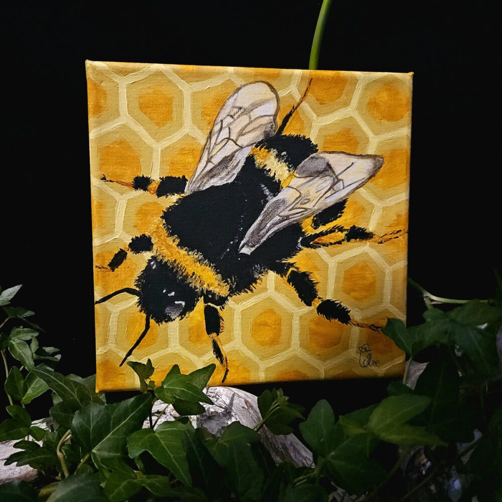 Buzzy Bee line - Bee Wild (origineel schilderij)