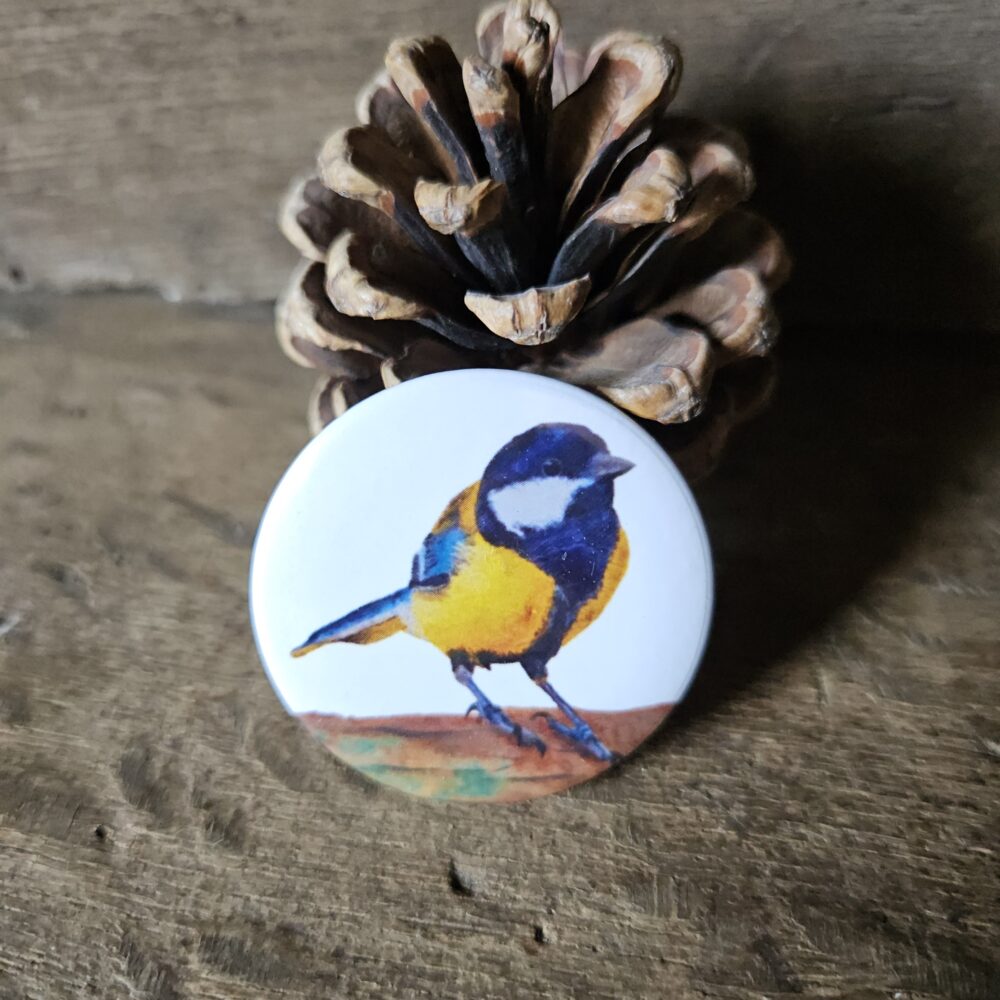 Small Blue Tit (big button)