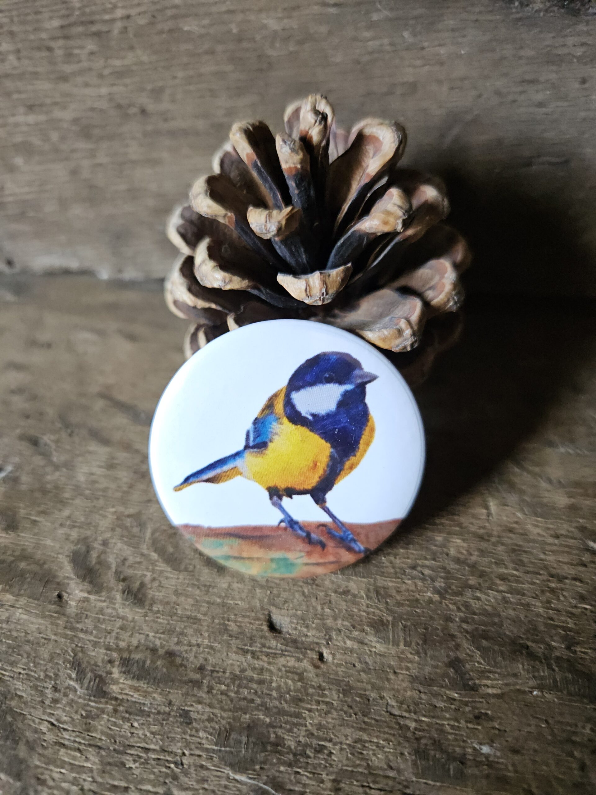 Small Blue Tit (big button)