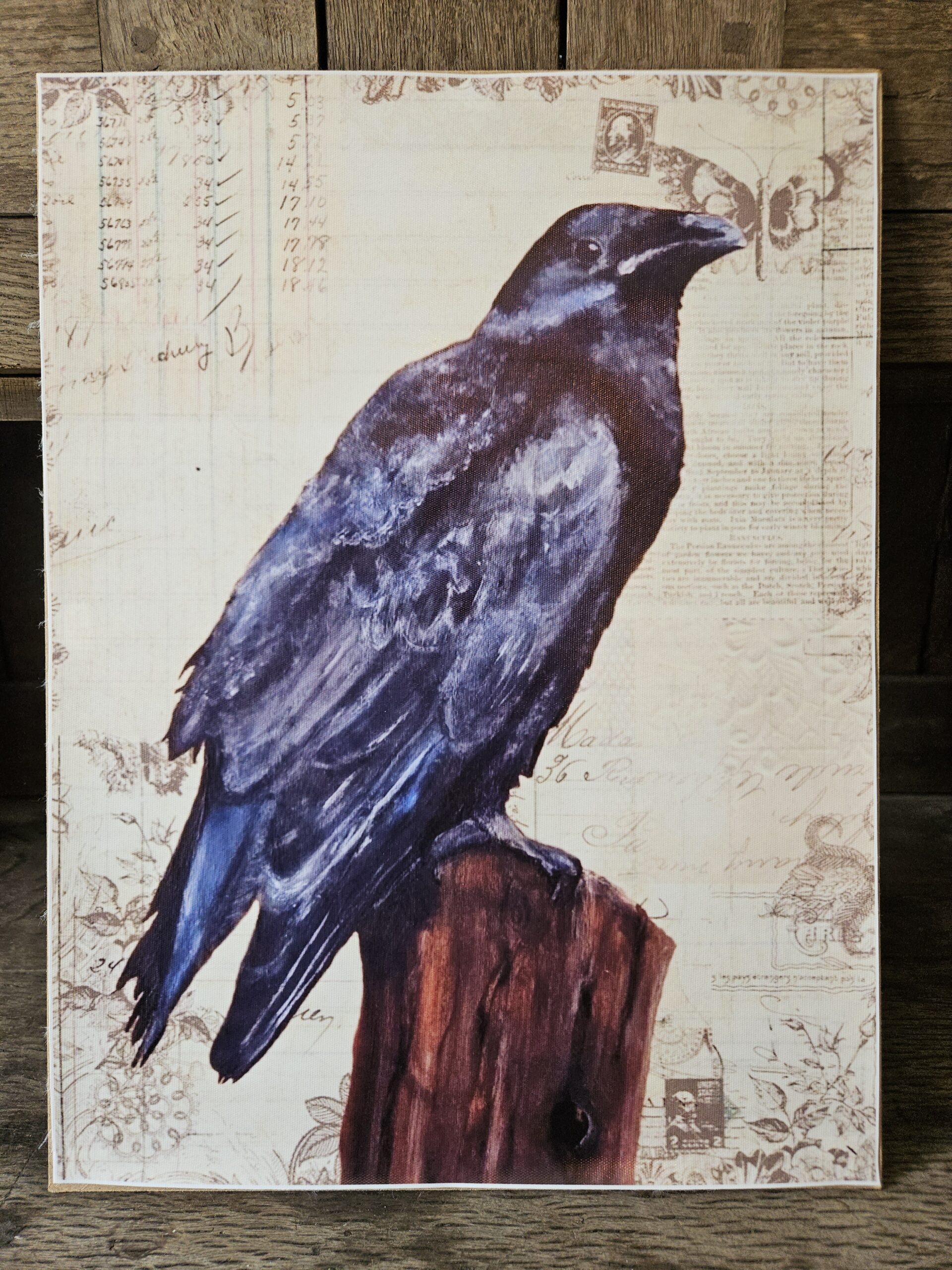 The Raven (A3 canvas poster)