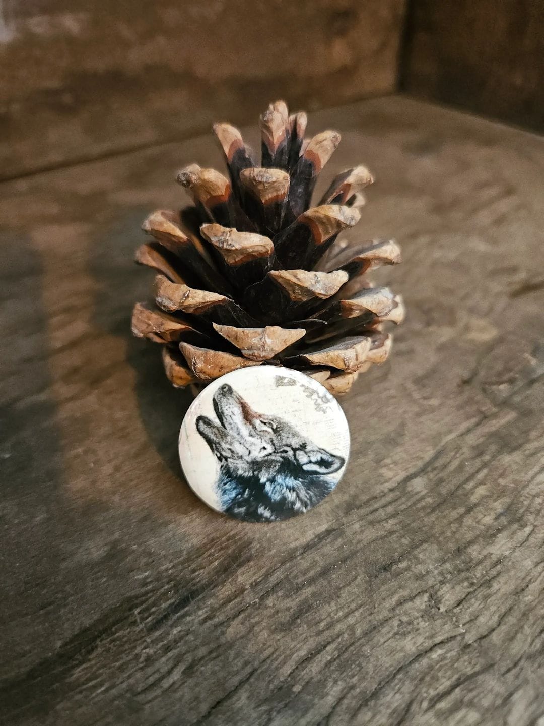 The Howling Wolf (button)