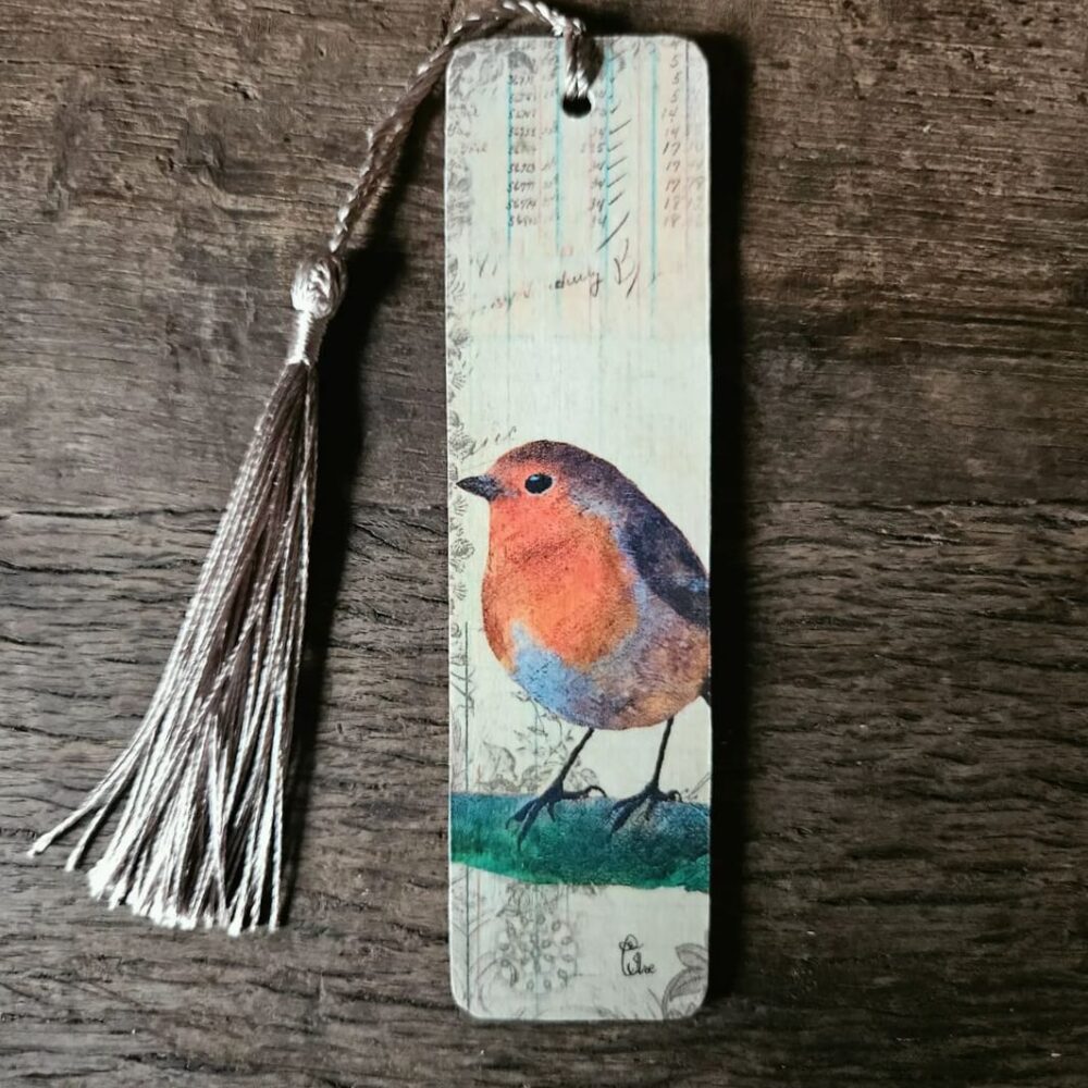 The Robin (boekenlegger met kwastje)