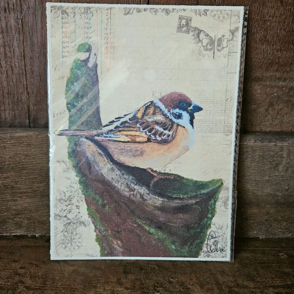 Happy Chubby Sparrow (kaart 13x18)